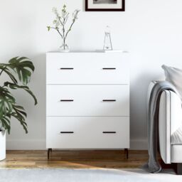 Berkfield Home Sideboard White 69.5x34x90 cm Engineered Wood - thumbnail 1