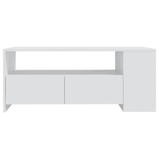 Berkfield Home Decorative Coffee Table White 102x55x42 cm Engineered Wood - Size: 102 x 55 x 42 cm - image 1
