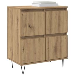Berkfield Home Sideboard with Storage with Door Brown 60 x 35 x 70 cm Engineered wood - thumbnail 3
