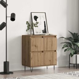 Berkfield Home Sideboard with Storage with Door Brown 60 x 35 x 70 cm Engineered wood - thumbnail 1