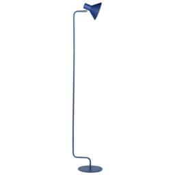 Wyld and Coco Floor Lamp Blue Metal 154 cm Adjustable Cone Shade - thumbnail 5