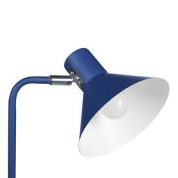 Wyld and Coco Floor Lamp Blue Metal 154 cm Adjustable Cone Shade - thumbnail 6