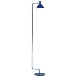 Wyld and Coco Floor Lamp Blue Metal 154 cm Adjustable Cone Shade - thumbnail 4