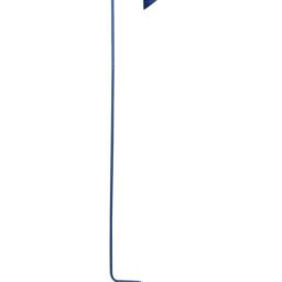 Wyld and Coco Floor Lamp Blue Metal 154 cm Adjustable Cone Shade - thumbnail 2