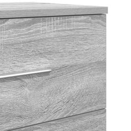 Berkfield Home Bedside Cabinet with 2 Drawers Grey Sonoma 40x36x50 cm in Black - Size: 40 x 36 x 50 cm - thumbnail 9