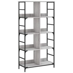 Berkfield Home Bookshelf Grey Sonoma 78.5x33x153 cm Engineered Wood - thumbnail 2