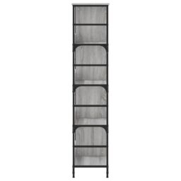 Berkfield Home Bookshelf Grey Sonoma 78.5x33x153 cm Engineered Wood - thumbnail 5