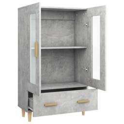 Berkfield Home Highboard Concrete Grey 70x31x115 cm Engineered Wood - Size: 70 x 31 x 115 cm - thumbnail 6