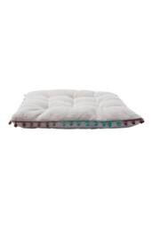 Boho Tassel Decor Square Dining Chair Pad Cushion in White - Size: 40 cm x 40 cm - thumbnail 7