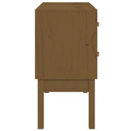 Berkfield Home Console Cabinet Honey Brown 90x40x78 cm Solid Wood Pine - Size: 90 x 40 x 78 cm - thumbnail 5