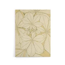 "Artery8 Leaves From Nature No 1 Botanical Jones Vintage Canvas Wall Art in Beige - Size: W18"" x H24""" - thumbnail 1