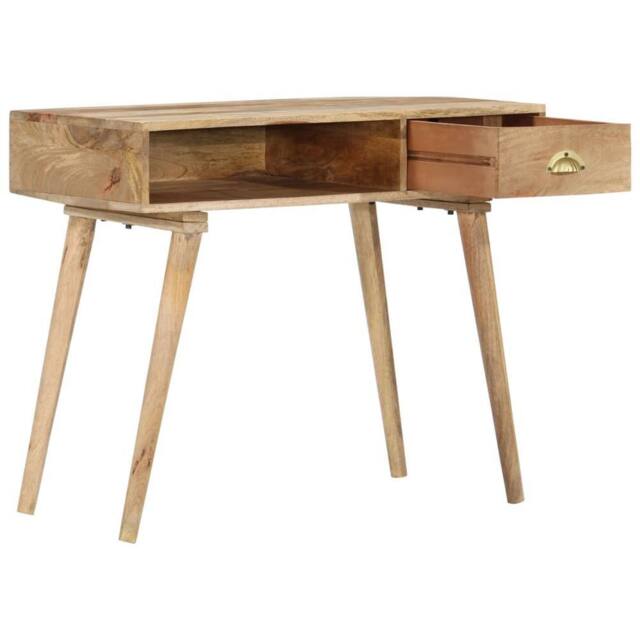 Berkfield Home Console Table 90x45x75 cm Solid Mango Wood in Brown - Size: 90 x 45 x 75 cm - image 1