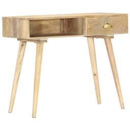Berkfield Home Console Table 90x45x75 cm Solid Mango Wood in Brown - Size: 90 x 45 x 75 cm - thumbnail 8