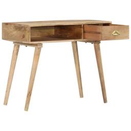 Berkfield Home Console Table 90x45x75 cm Solid Mango Wood in Brown - Size: 90 x 45 x 75 cm - thumbnail 1
