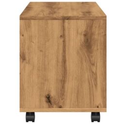 Berkfield Home vidaXL¬†Rolling¬†Cabinet¬†Artisian Oak 72x33x42.5 cm Engineered Wood in Brown - thumbnail 6