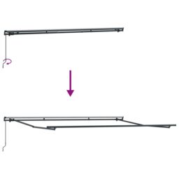 Berkfield Home Manual Retractable Awning Beige 400x300 cm - thumbnail 9