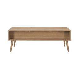 sweeek Wood & rounded cane rattan coffee table in Beige - thumbnail 8