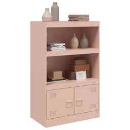 Berkfield Home Sideboard Pink 67x39x107 cm Steel - Size: 67 x 39 x 107 cm - thumbnail 5