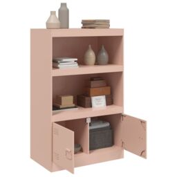 Berkfield Home Sideboard Pink 67x39x107 cm Steel - Size: 67 x 39 x 107 cm - thumbnail 4