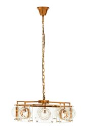 Orsina Kensington Townhouse 8 Bulb Pendant Light in Brown - thumbnail 1