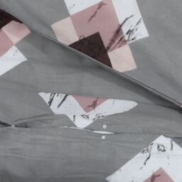 Berkfield Home Duvet Cover Set Grey 260x220 cm Cotton - thumbnail 4