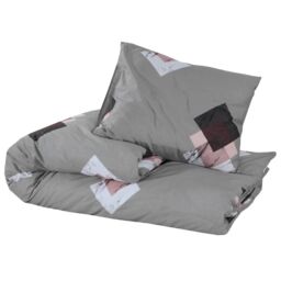 Berkfield Home Duvet Cover Set Grey 260x220 cm Cotton - thumbnail 3