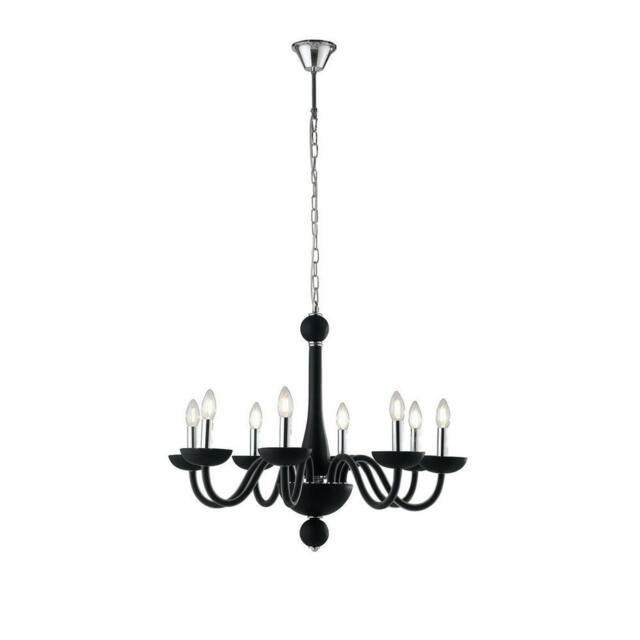 Netlighting ALFIERE 8 Light Chandeliers Black 74x59cm - Size: 74x59 cm - image 1