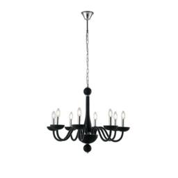 Netlighting ALFIERE 8 Light Chandeliers Black 74x59cm - Size: 74x59 cm - thumbnail 1