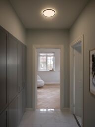 Nordlux Oja Ceiling Light Black Plastic Hallway LED 2700k Mains 29cm - thumbnail 3