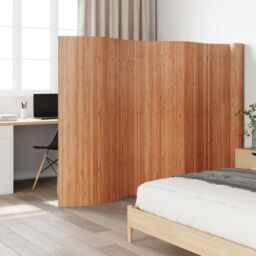 Berkfield Home Room Divider Natural 165x800 cm Bamboo in Brown