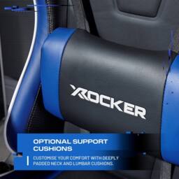 X Rocker Agility eSport Ergonomic Gaming Chair, Reclining, Adjustable in Blue - thumbnail 3