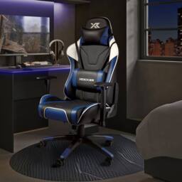 X Rocker Agility eSport Ergonomic Gaming Chair, Reclining, Adjustable in Blue - thumbnail 1