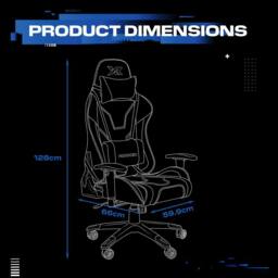 X Rocker Agility eSport Ergonomic Gaming Chair, Reclining, Adjustable in Blue - thumbnail 6