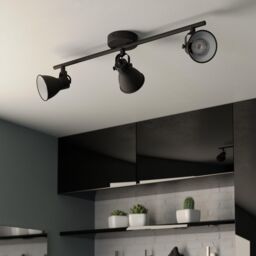 Eglo Seras 2 Black Steel 3 Light Spot - thumbnail 2