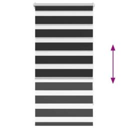 Berkfield Home Zebra Blind 80 x 150 cm Black - thumbnail 5
