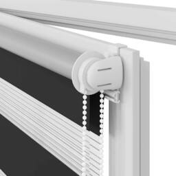 Berkfield Home Zebra Blind 80 x 150 cm Black - thumbnail 9
