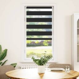 Berkfield Home Zebra Blind 80 x 150 cm Black - thumbnail 2