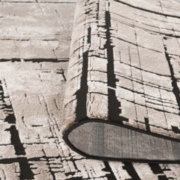 Desire Rugs Belgravia Living Room Area Rug Metallic Sheen Modern Nexus Design in Beige - Size: 200 cm x 290 cm - thumbnail 4