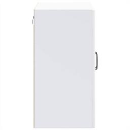 Berkfield Home Kitchen Wall Cabinet with Glass Door Lucca White Engineered Wood - thumbnail 8