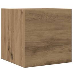 Berkfield Home Classic 4 Piece TV Cabinet Set Wall-mounted Artisan Oak Engineere in Brown - thumbnail 6