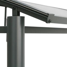 Berkfield Home BBQ Gazebo with Side Shelves Anthracite 210x114x230 cm Steel in Black - Size: 210 x 114 x 230 cm - thumbnail 6