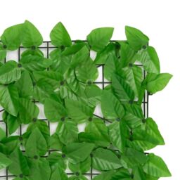 Berkfield Home Balcony Screen with Green Leaves 400x75cm - Size: 400x75 cm - thumbnail 4
