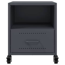 Berkfield Home Bedside Cabinets 2 pcs Anthracite 36x39x43.5 cm Steel in Dark Grey - thumbnail 5