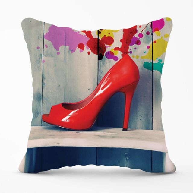Warren Reed - Designer Retro Red Shoes Outdoor Cushion - Size: 60 cm x 60 cm - image 1