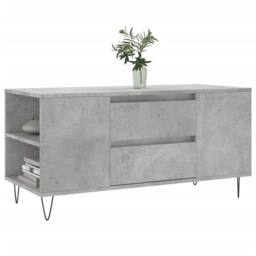 Berkfield Home Coffee Table Concrete Grey 102x44.5x50 cm Engineered Wood - thumbnail 3