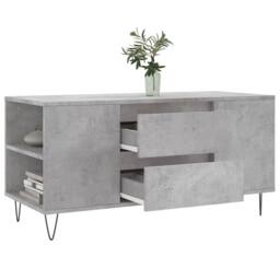 Berkfield Home Coffee Table Concrete Grey 102x44.5x50 cm Engineered Wood - thumbnail 4