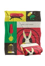 Warner Brothers Looney Tunes 152x127cm Icons Silky Touch Super Soft Throw Blanket in White - Size: 152x127 cm - thumbnail 2