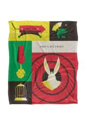 Warner Brothers Looney Tunes 152x127cm Icons Silky Touch Super Soft Throw Blanket in White - Size: 152x127 cm - thumbnail 1