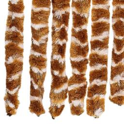 Berkfield Home Fly Curtain Ochre & White 100x200 cm Chenille in Yellow - thumbnail 6
