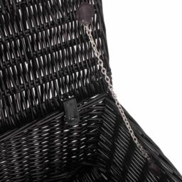 Red Hamper Wicker 51cm Black Willow Basket - thumbnail 5